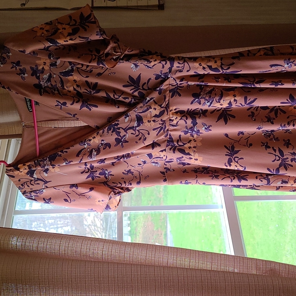 Mauve floral dress